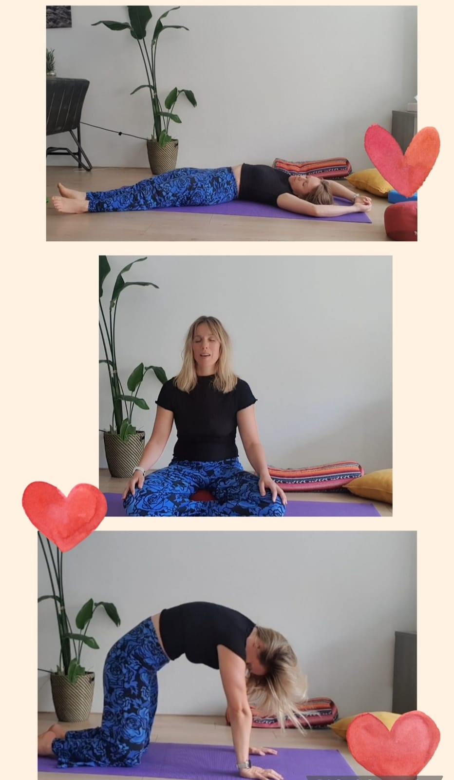 Impressie van de Yin Yoga-sessies